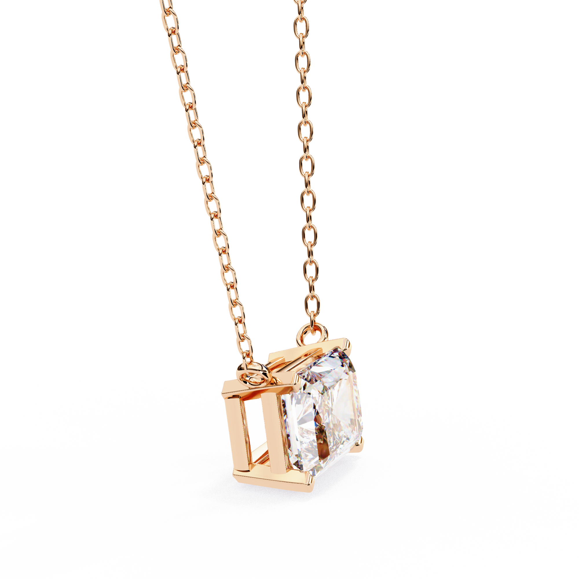 Solitairekart 1.95ct Horizontal Radiant-Cut Natural Diamond Solitaire Pendant-H Color, VS1 Clarity